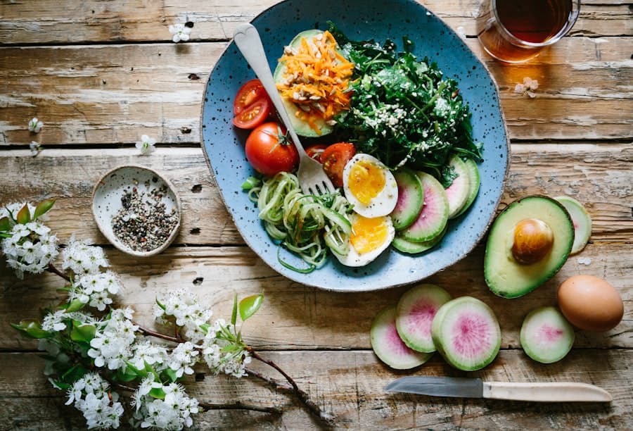 Healthy plant-based meal